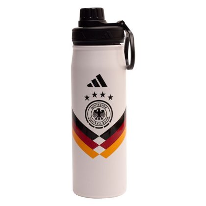 adidas Duitsland Bidon Metal World Cup 2026 - Wit/Zwart