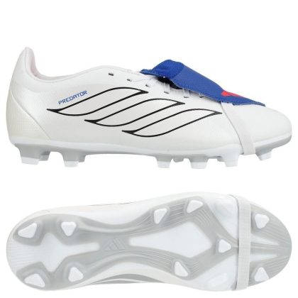 adidas Predator Club Fold-over Tongue FxG Icon Takeover - Wit/Zilver/Blauw Kids