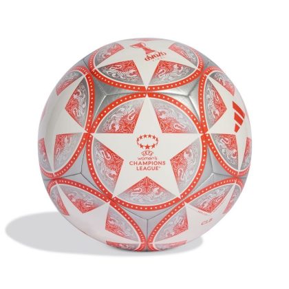 adidas Voetbal Dames Champions League Finale 2025/26 Club - Zilver/Rood/Wit