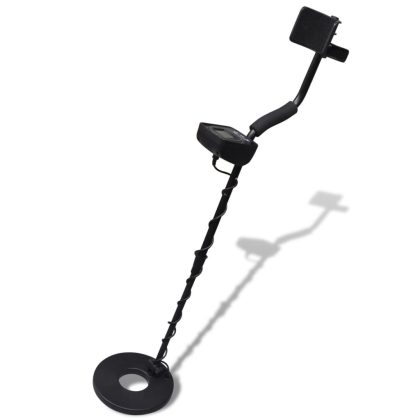 VidaXL Metaaldetector met lcd-scherm zoekschijf 21cm zoekdiepte 300cm