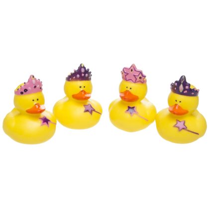 Duckiez 4x Prinsessen badeendjes 5 cm