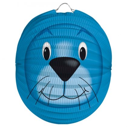 Merkloos Dieren thema lampion zeehond 22 cm
