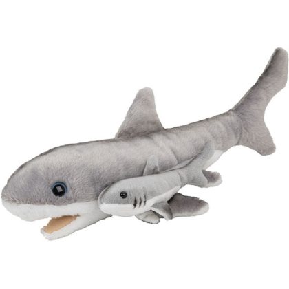 Nature Planet Pluche familie haaien knuffels van 22 cm