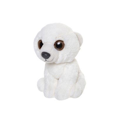 Nature Planet Pluche IJsbeer knuffeldier van 13 cm