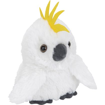 Nature Planet Pluche kleine Kakatoe knuffel van 13 cm
