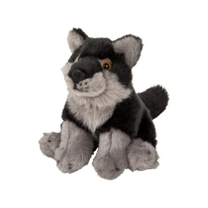 Nature Planet Pluche kleine wolf knuffel van 16 cm