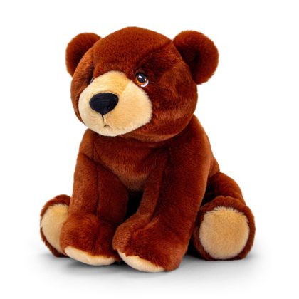 Keel Toys Pluche knuffel dier bruine beer 25 cm
