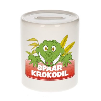 Bellatio Decorations Spaarpot van de spaar krokodil Kroky 9 cm