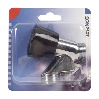 Scanpart wasmachinekraan met beluchter - wasmachine kraan - 1/2" x 3/4" aansluiting