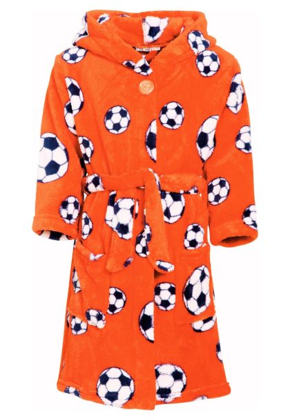 Playshoes Voetbal badjas kind - oranje-110/116