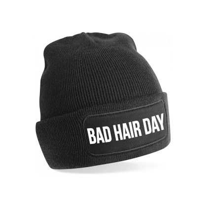 Bellatio Decorations Bad hair day muts unisex one size - Zwart