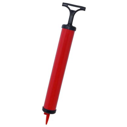 Merkloos Ballenpomp/luchtpomp - met naald - rood - 28 cm