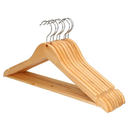 Kipit Kledinghangers - 8x - hout - luxe hangers