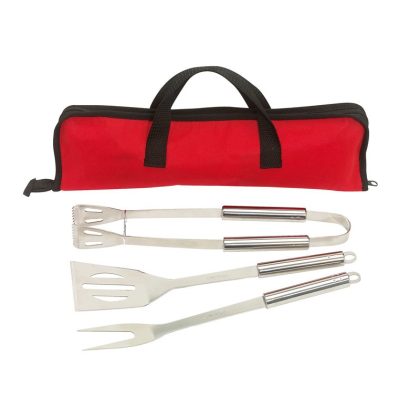 Merkloos RVS barbecue gereedschap set 4-delig
