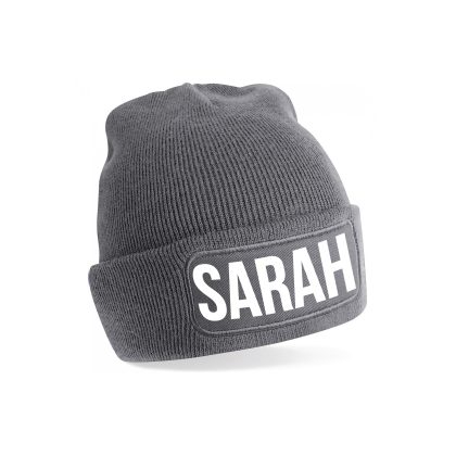 Bellatio Decorations Sarah muts unisex one size - Grijs