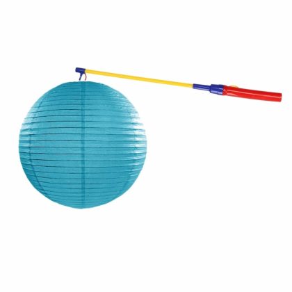 Shoppartners Sint Maarten lampionset turquoise blauw 35 cm