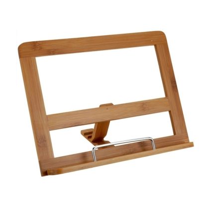 Excellent Houseware Tablet/iPad houder van bamboe hout 32 cm