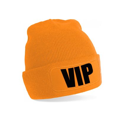 Bellatio Decorations VIP muts/beanie onesize unisex - oranje