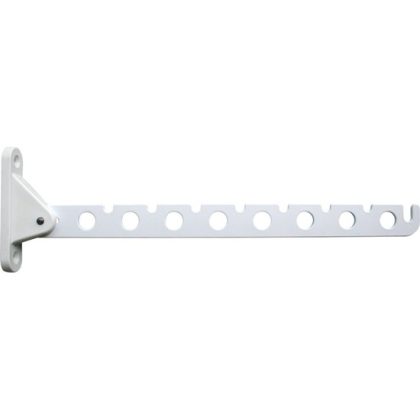 Merkloos 2x Kledinghaak inklapbaar wit 30 cm