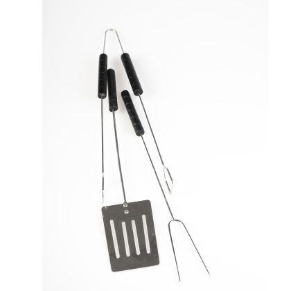 Henkelbach Zurich BBQ/barbecue gereedschap set 3-delig RVS