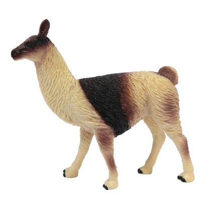 PIA Soft Toys Bruine plastic lama 9 cm