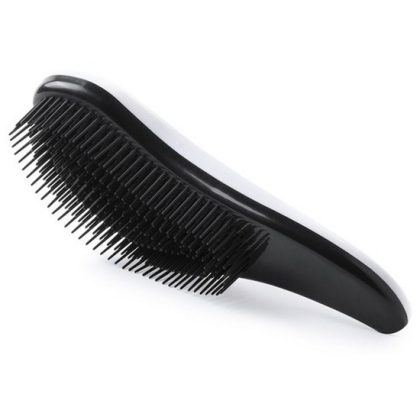 Merkloos Haarborstel anti-klit zwart/wit 18,5 cm voor dames