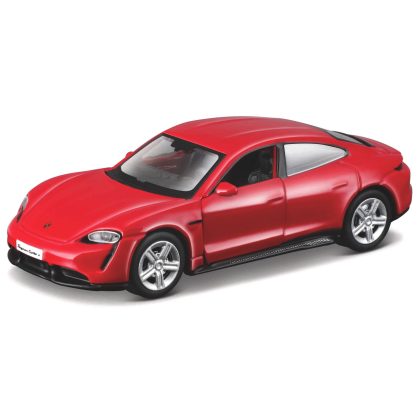 Maisto Modelauto - Porsche Taycan - rood - 7,5 x 3,5 cm