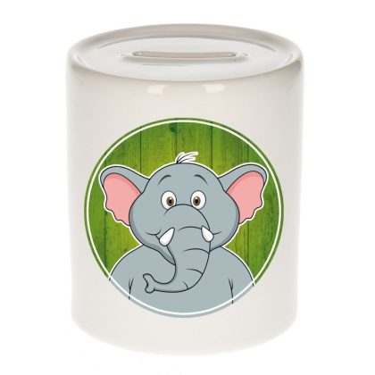 Bellatio Decorations Olifanten spaarpot voor kinderen 9 cm