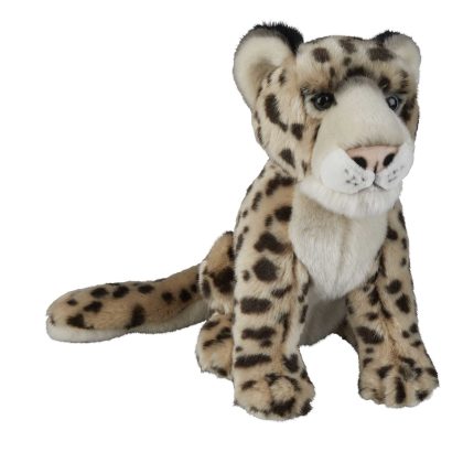 Ravensden Pluche knuffel dieren Sneeuw Luipaard 28 cm