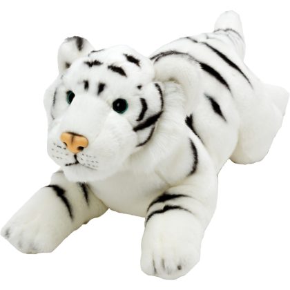 Suki Gifts Pluche knuffel dieren Witte Tijger 33 cm