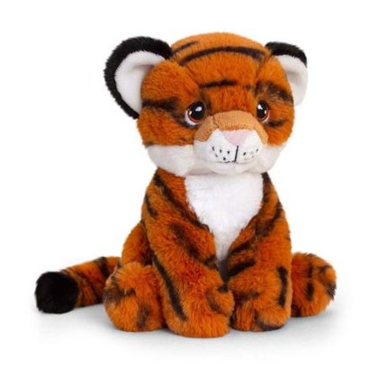 Keel Toys Pluche tijger knuffel van 18 cm