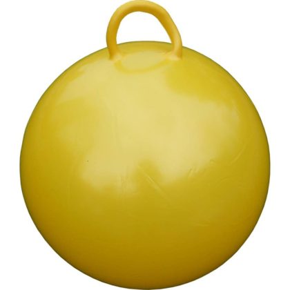 Merkloos Skippybal voor kinderen - geel - D60 cm - buitenspeelgoed