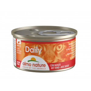 Almo Nature Daily Hapje met rund natvoer kat (85 g) 48 x 85 g