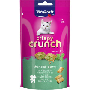Vitakraft Crispy Crunch dental care kattensnack (60 g) 2 verpakkingen