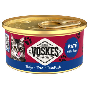 Voskes Paté met tonijn natvoer kat 2 trays (48 x 85 g)