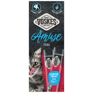 Voskes Liquid Treat tonijn kattensnack 1 + 1 gratis