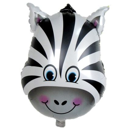 Merkloos Dieren folieballon zebra 41 cm
