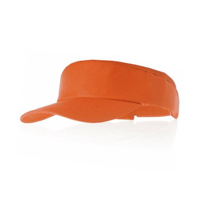 Merkloos Oranje zonneklep voor volwassenen