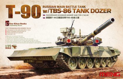 MENG-Model TS-014 Russian Main Battle Tank T-90 w/TBS-86 Bouwpakket Schaal 1:35