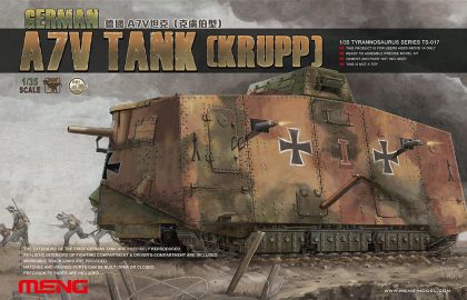 MENG-Model TS-017 German A7V Tank (Krupp) Bouwpakket Schaal 1:35