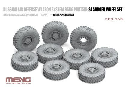 MENG-Model SPS-068 Russian Air Defense Weapon System 96K6 Pantsir-S1 Sagged Wheel Set Bouwpakket Schaal 1:35