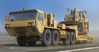 Trumpeter 01055 M983A2 HEMTT Tractor with M870A1 Semi- Trailer Bouwpakket Schaal 1:35