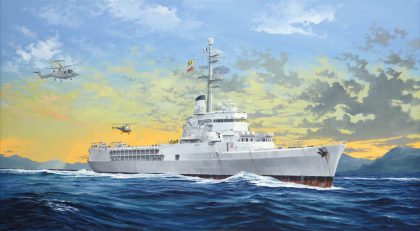 Trumpeter 05635 French Navy Helicopter Cruiser Jeanne d'Arc 2008 Bouwpakket Schaal 1:350