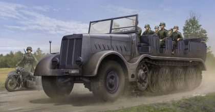 Trumpeter 09575 Schwerer Zugkraftwagen 18 t Sd.Kfz.9 Artillery Version Bouwpakket Schaal 1:35