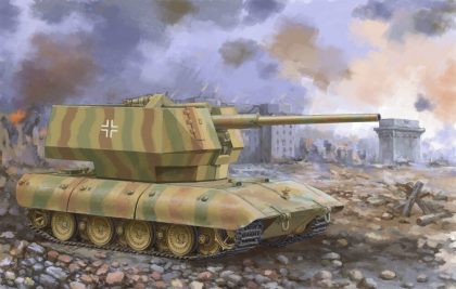 Trumpeter 09585 E-100 Flakpanzer w/12.8cm Flak 40 Bouwpakket Schaal 1:35