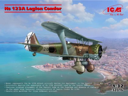 ICM 32016 Hs 123A-1 Legion Condor Bouwpakket Schaal 1:32