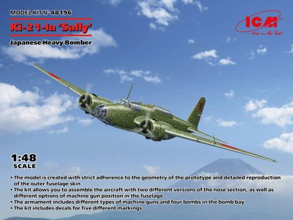 ICM 48196 Ki-21-Ia Sally Japanese Heavy Bomber Bouwpakket Schaal 1:48