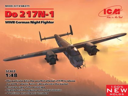 ICM 48271 Do 217N-1,WWII German Night Fighter (100% new molds) Bouwpakket Schaal 1:48