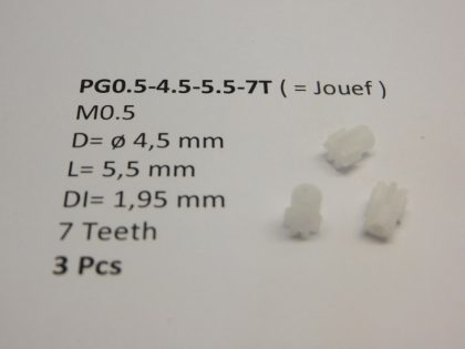 micromotor PG0.5-4.5-5.5-7T tandwiel