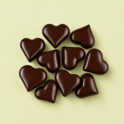 De Notenshop Chocolade hartjes puur (9 stuks)